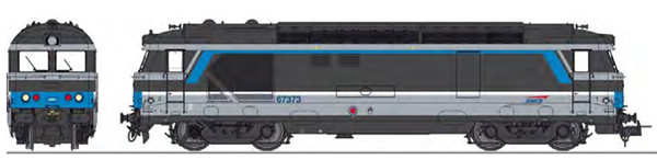 REE Modeles MB-154 - French Diesel Locomotive Class BB 67373 RENNES depot, modern body, Isabelle livery Era V-VI - ANALO